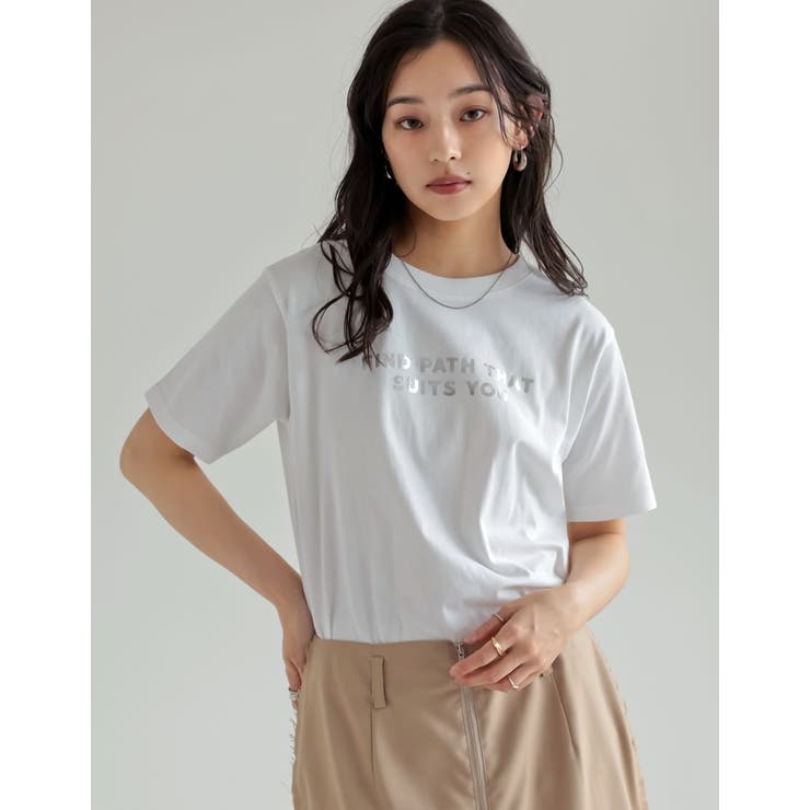 [UVカット][接触冷感]スローガンロゴTシャツ | Re:EDIT | 詳細画像25 