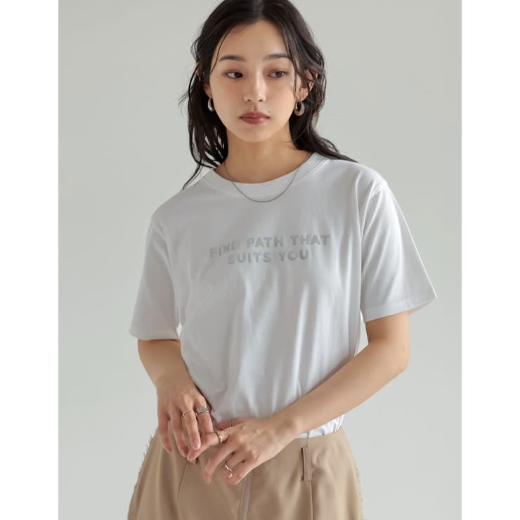 [UVカット][接触冷感]スローガンロゴTシャツ | Re:EDIT | 詳細画像28 