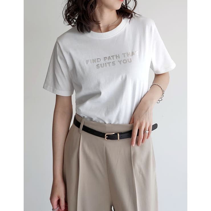 [UVカット][接触冷感]スローガンロゴTシャツ | Re:EDIT | 詳細画像30 