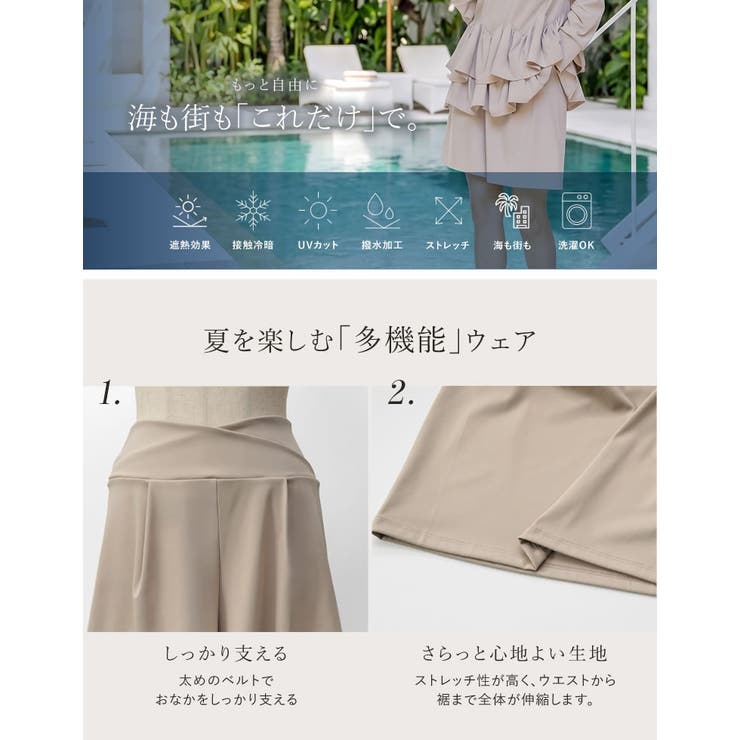 [UVカット最大99 7％][遮熱最大50％][UPF50+][接触冷感][水陸… | Re:EDIT | 詳細画像12 