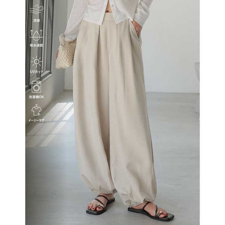 ベージュ(504) | [Airy Linen Touch][UVカット][接触冷感][吸水速乾][洗濯… | Re:EDIT