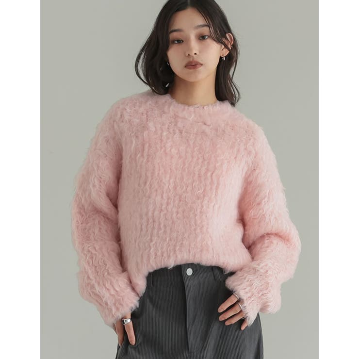 [TREND ITEM COLLECTION]ウェーブブラッシュシャギーニットト… | Re:EDIT | 詳細画像16 