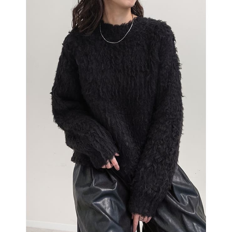 [TREND ITEM COLLECTION]ウェーブブラッシュシャギーニットト… | Re:EDIT | 詳細画像23 