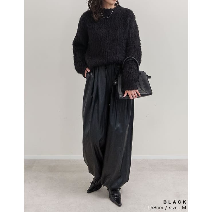 [TREND ITEM COLLECTION]ウェーブブラッシュシャギーニットト… | Re:EDIT | 詳細画像24 