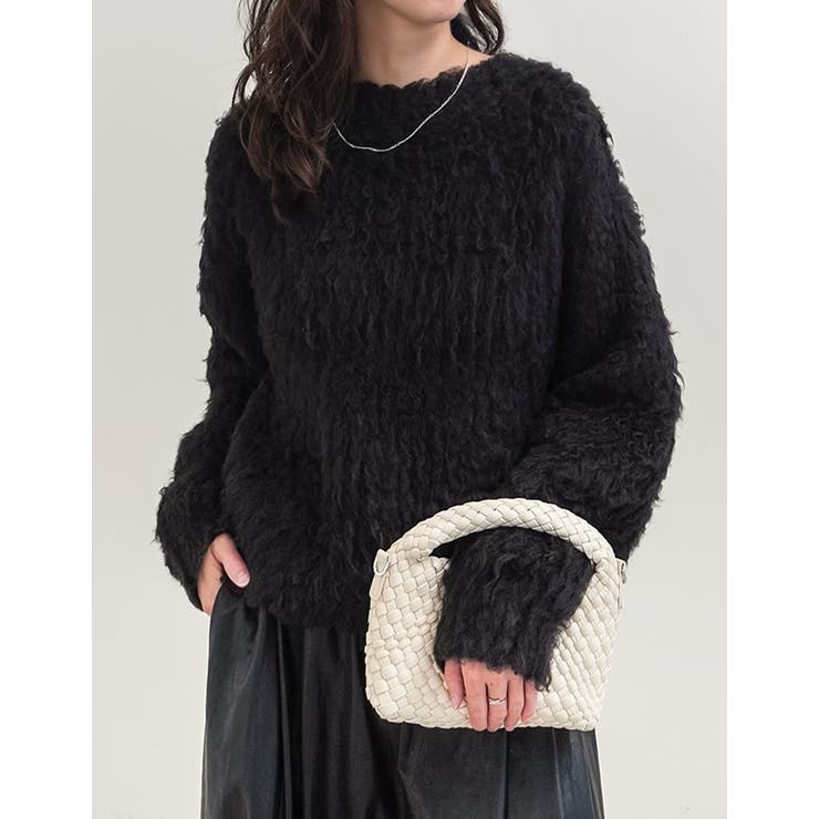 [TREND ITEM COLLECTION]ウェーブブラッシュシャギーニットト… | Re:EDIT | 詳細画像25 