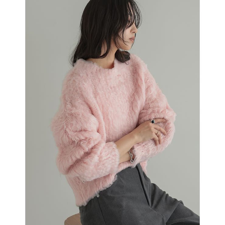 [TREND ITEM COLLECTION]ウェーブブラッシュシャギーニットト… | Re:EDIT | 詳細画像34 