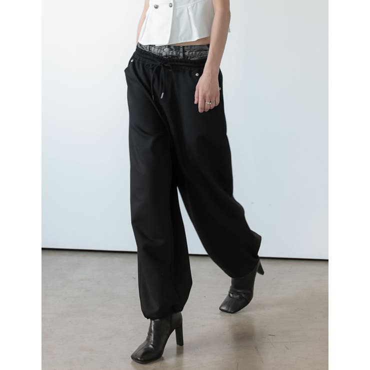 ブラック(501) | [2026AW COLLECTION][低身長 高身長サイズ有]2WAYデニムレ… | Re:EDIT