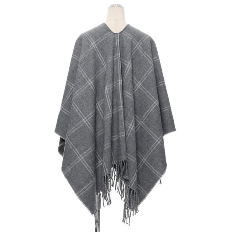 秋冬のコーデに存在感をプラスできる優秀ITEM ポンチョ ストール | Re:EDIT | 詳細画像8 