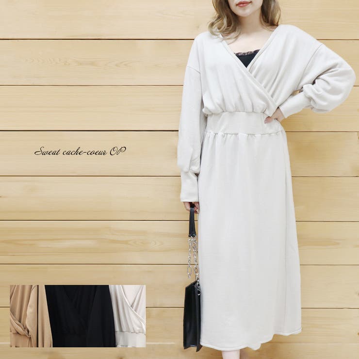 カシュクールデザインが女性らしいワンピース 品番 Suns Sun Eight サンエイト のレディースファッション通販 Shoplist ショップリスト