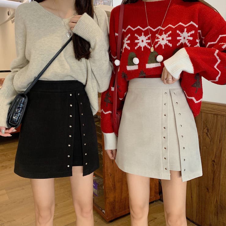 韓国風切り込みデザインの美脚見えミニスカート 品番 Suns Sun Eight サンエイト のレディースファッション通販 Shoplist ショップリスト