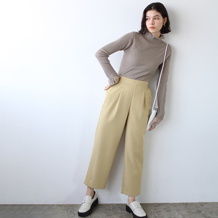 レース付ハイネックリブニットトップス | GeeRA | 詳細画像33 