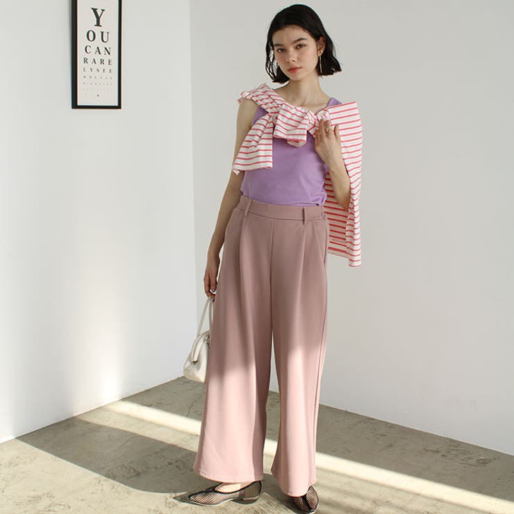 キレイ見え！ストレッチタックワイドパンツ | GeeRA | 詳細画像14 