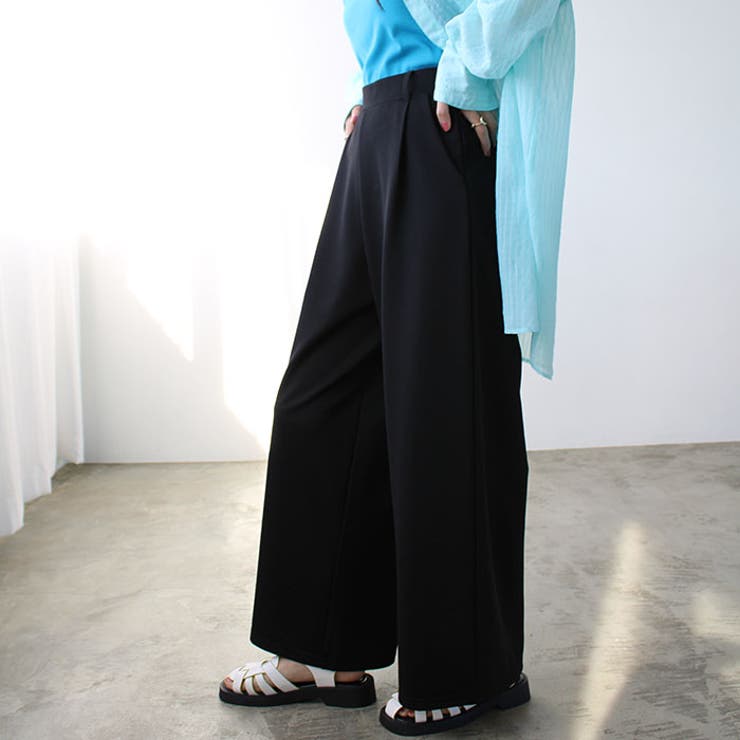 キレイ見え！ストレッチタックワイドパンツ | GeeRA | 詳細画像6 