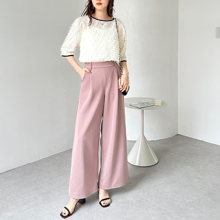 キレイ見え！ストレッチタックワイドパンツ | GeeRA | 詳細画像10 