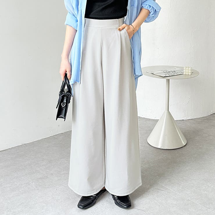 キレイ見え！ストレッチタックワイドパンツ | GeeRA | 詳細画像16 