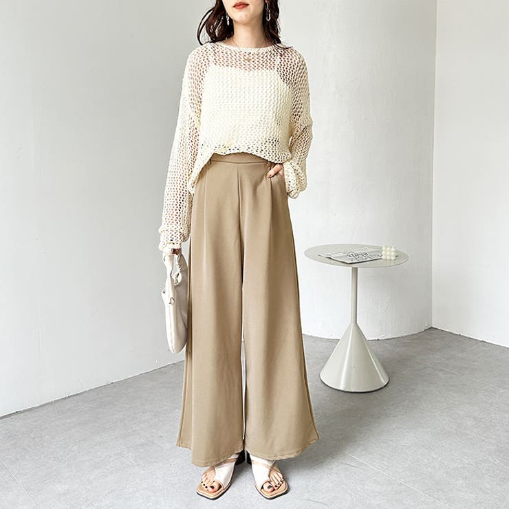 キレイ見え！ストレッチタックワイドパンツ | GeeRA | 詳細画像29 