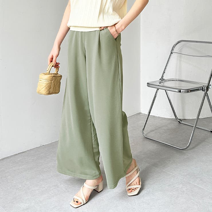 キレイ見え！ストレッチタックワイドパンツ | GeeRA | 詳細画像36 