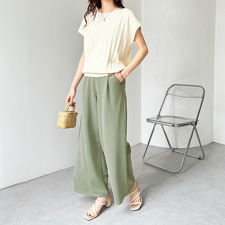 キレイ見え！ストレッチタックワイドパンツ | GeeRA | 詳細画像37 