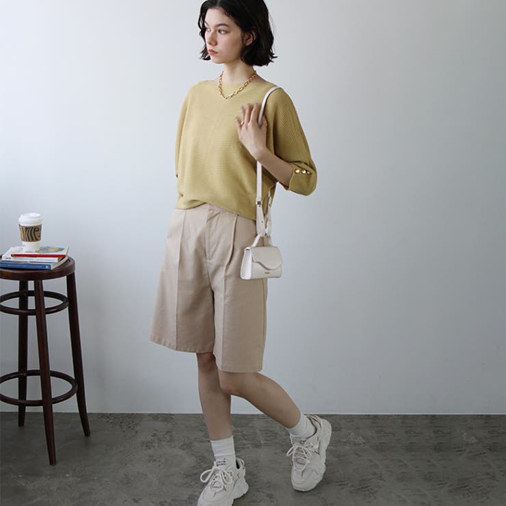 袖ボタン付ドルマンニットトップス | GeeRA | 詳細画像51 