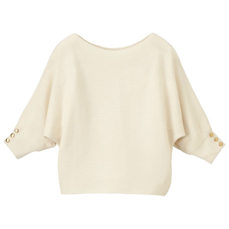 袖ボタン付ドルマンニットトップス | GeeRA | 詳細画像64 