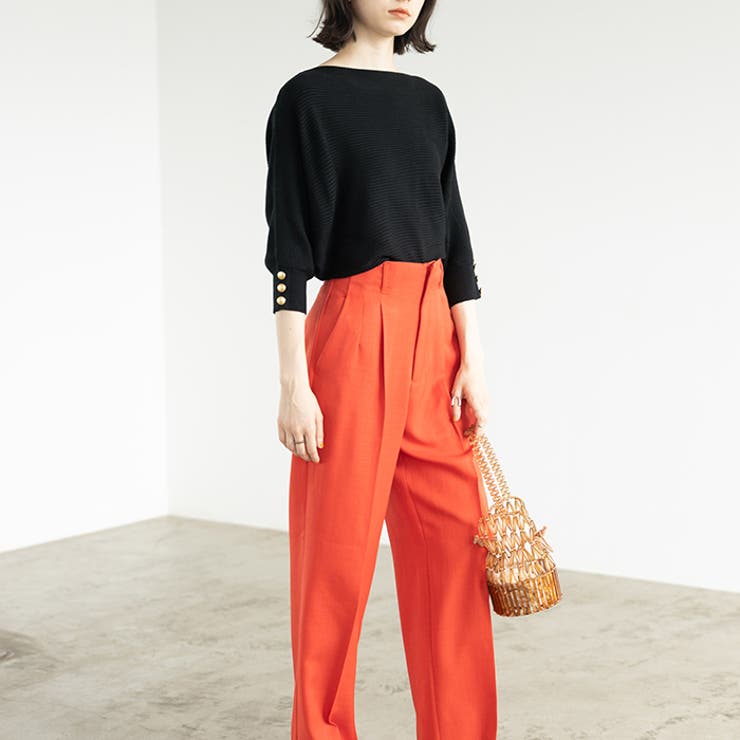 袖ボタン付ドルマンニットトップス | GeeRA | 詳細画像8 