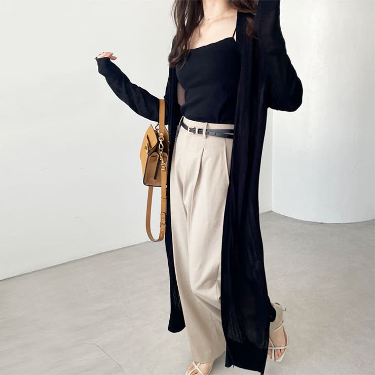 機能付ロングニットカーディガン 接触冷感 UV対策 抗菌防臭 夏服 | GeeRA | 詳細画像6 