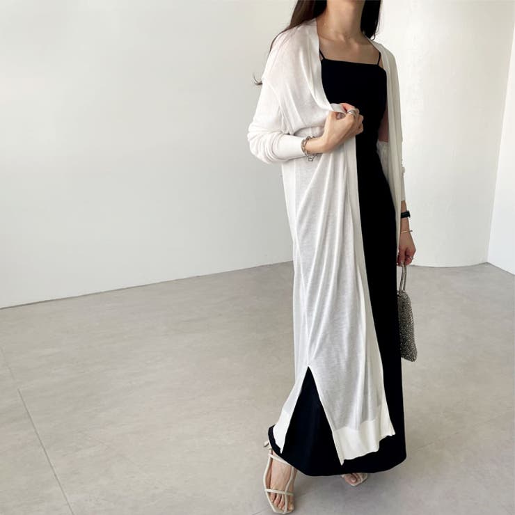 機能付ロングニットカーディガン 接触冷感 UV対策 抗菌防臭 夏服 | GeeRA | 詳細画像12 