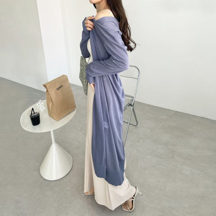 機能付ロングニットカーディガン 接触冷感 UV対策 抗菌防臭 夏服 | GeeRA | 詳細画像32 