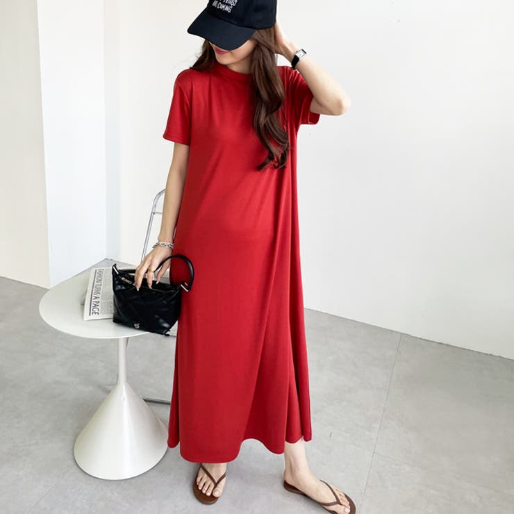 フレアーシルエットロングワンピース 接触冷感  夏服[品番：GERW0010099]｜GeeRA（ジーラ）のレディースファッション通販｜SHOPLIST（ショップリスト）