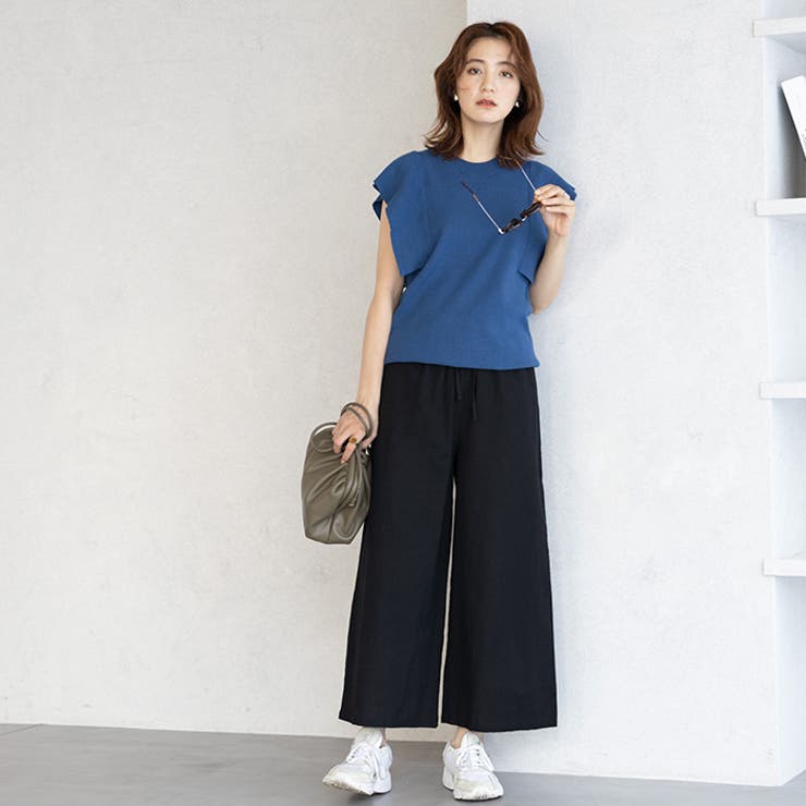 麻入りリラックスワイドパンツ | GeeRA | 詳細画像11 