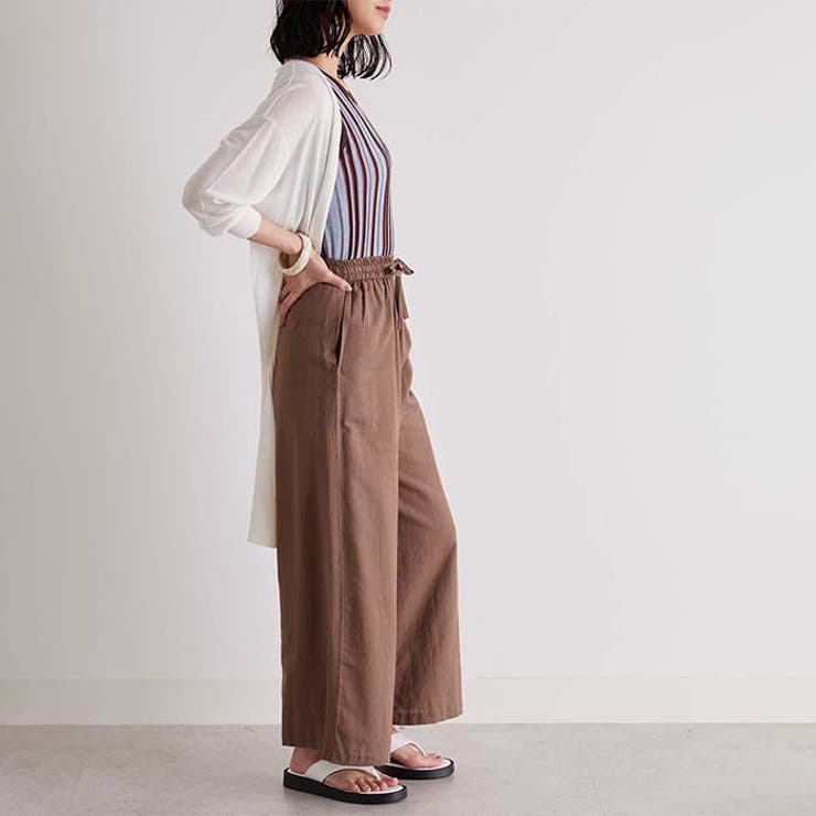 麻入りリラックスワイドパンツ | GeeRA | 詳細画像42 