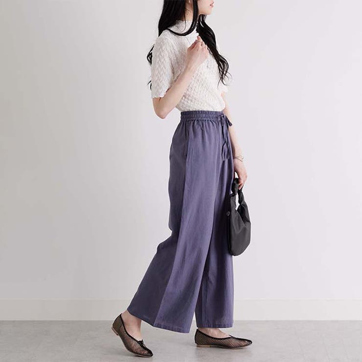 麻入りリラックスワイドパンツ | GeeRA | 詳細画像52 