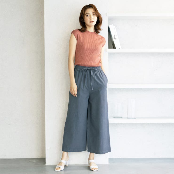 麻入りリラックスワイドパンツ | GeeRA | 詳細画像55 