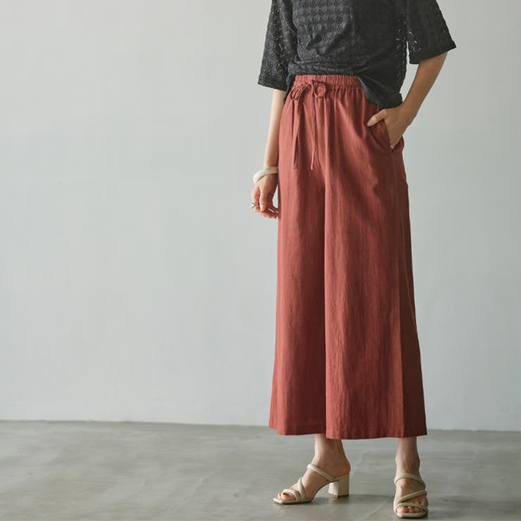 麻入りリラックスワイドパンツ | GeeRA | 詳細画像65 