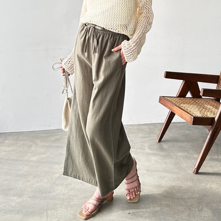 麻入りリラックスワイドパンツ | GeeRA | 詳細画像33 