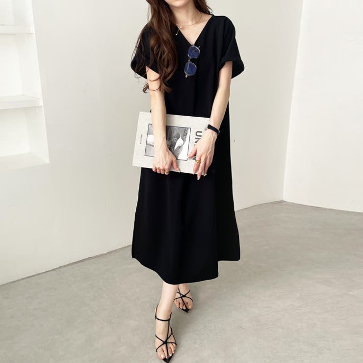 ひんやり快適！ジャカードスキッパーワンピース | GeeRA | 詳細画像9 