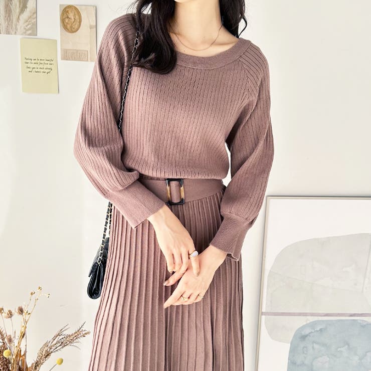 前後２ＷＡＹプリーツニットワンピース | GeeRA | 詳細画像14 