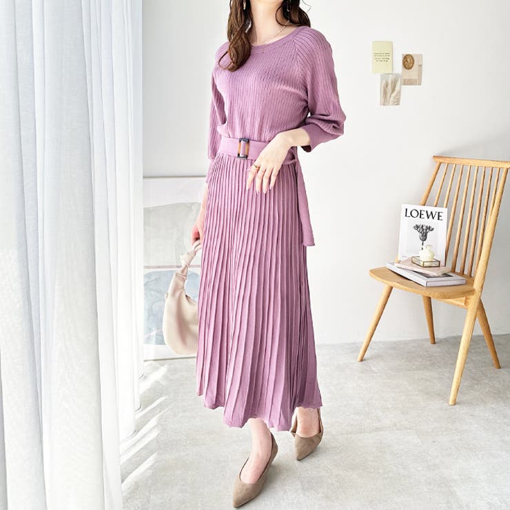 前後２ＷＡＹプリーツニットワンピース | GeeRA | 詳細画像22 