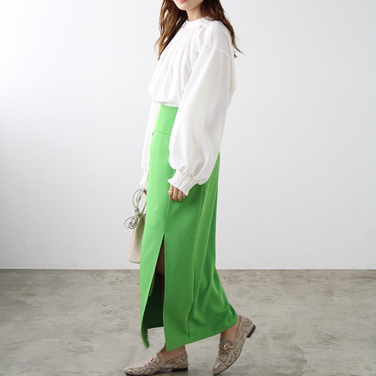 ハイネックギャザーバルーンスリーブブラウス | GeeRA | 詳細画像26 