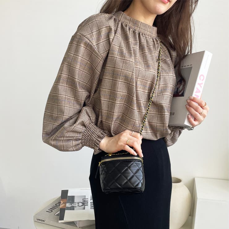 ハイネックギャザーバルーンスリーブブラウス | GeeRA | 詳細画像29 