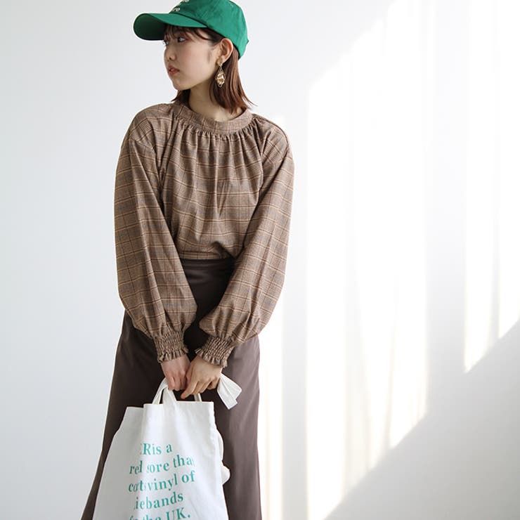 ハイネックギャザーバルーンスリーブブラウス | GeeRA | 詳細画像32 