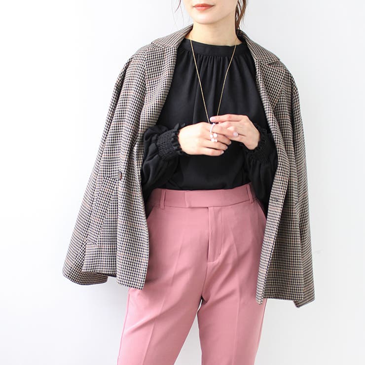 ハイネックギャザーバルーンスリーブブラウス | GeeRA | 詳細画像41 