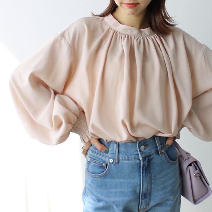 ハイネックギャザーバルーンスリーブブラウス | GeeRA | 詳細画像58 