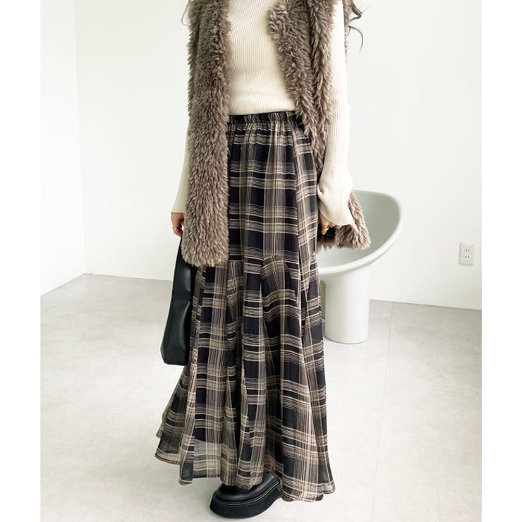 マーメイドフレアーロングスカート | GeeRA | 詳細画像4 