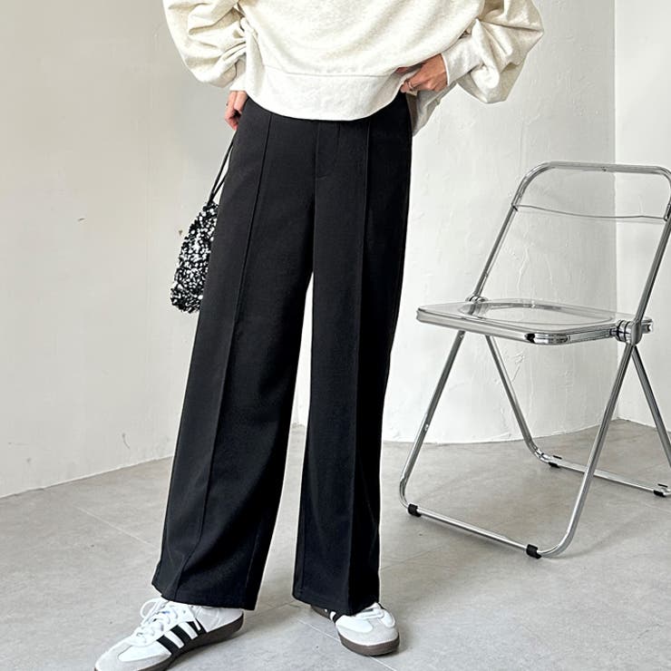 美脚ストレッチセミワイドパンツ[品番：GERW0000047]｜GeeRA