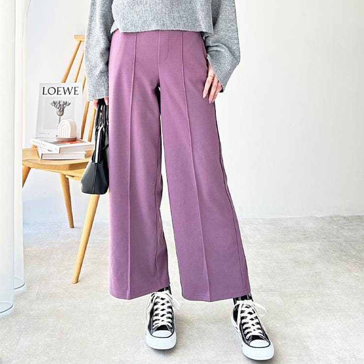 美脚ストレッチセミワイドパンツ[品番：GERW0000047]｜GeeRA