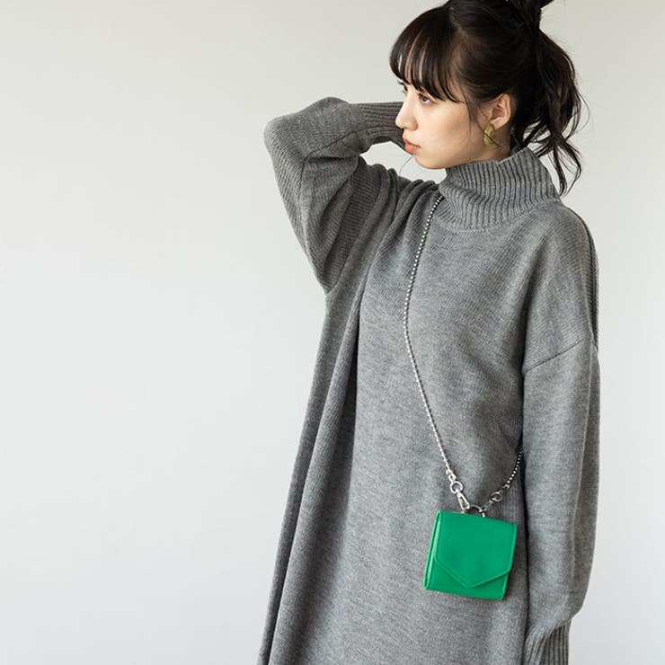 バックスリットタートルニットワンピース | GeeRA | 詳細画像47 