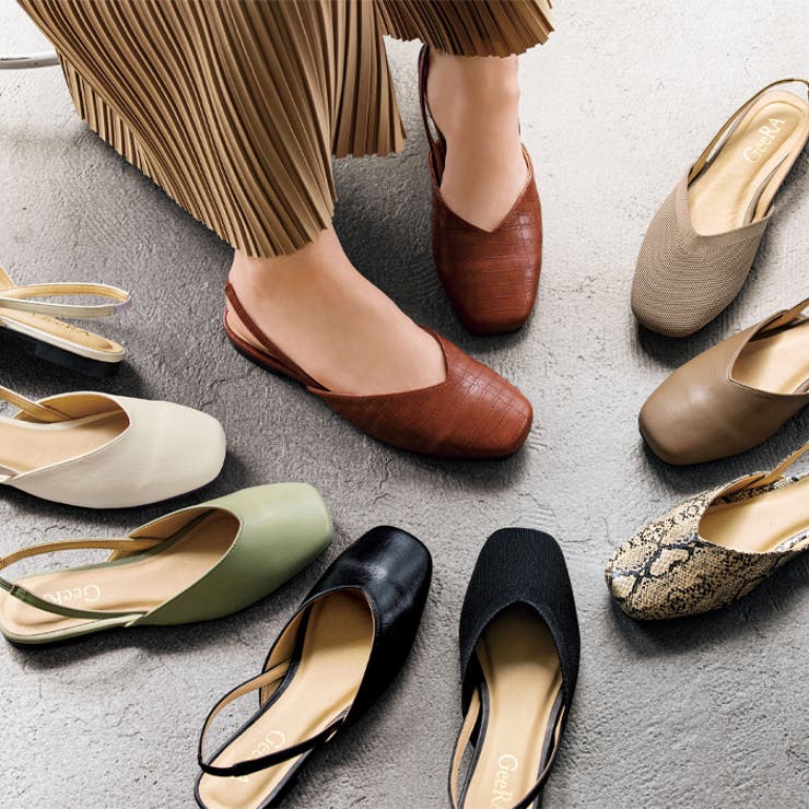 スクエアトゥバックバンドパンプス | GeeRA | 詳細画像6 