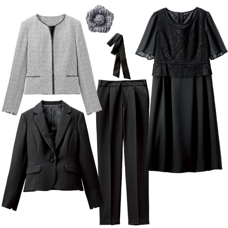 【入卒式 セレモニー】ツイード着回し５点セットスーツ 2ジャケット＆パンツ＆ワン… | GeeRA | 詳細画像44 