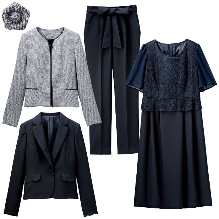 【入卒式 セレモニー】ツイード着回し５点セットスーツ 2ジャケット＆パンツ＆ワン… | GeeRA | 詳細画像46 